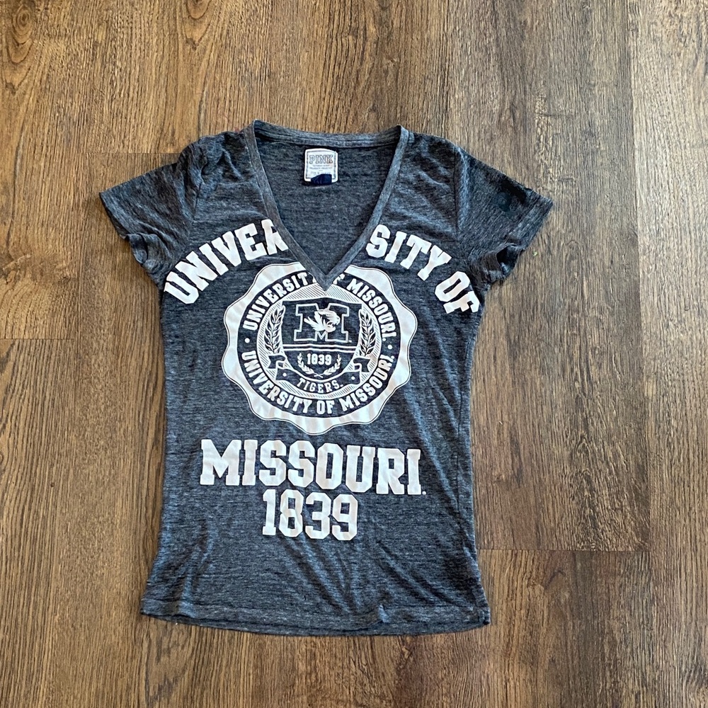 PINK Victoria's Secret Charcoal Tee